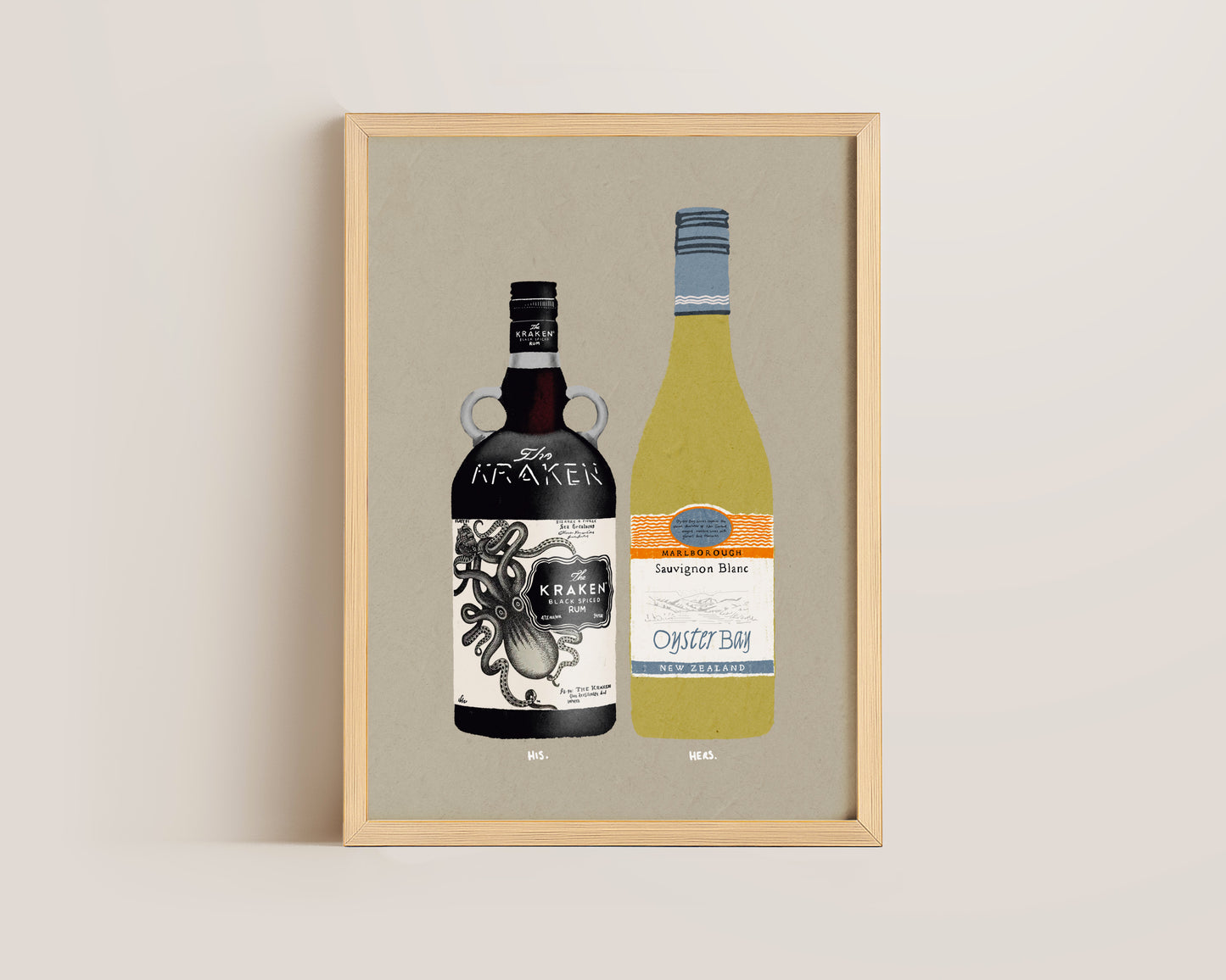 Kraken & Oyster Bay Print