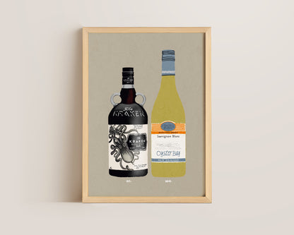 Kraken & Oyster Bay Print