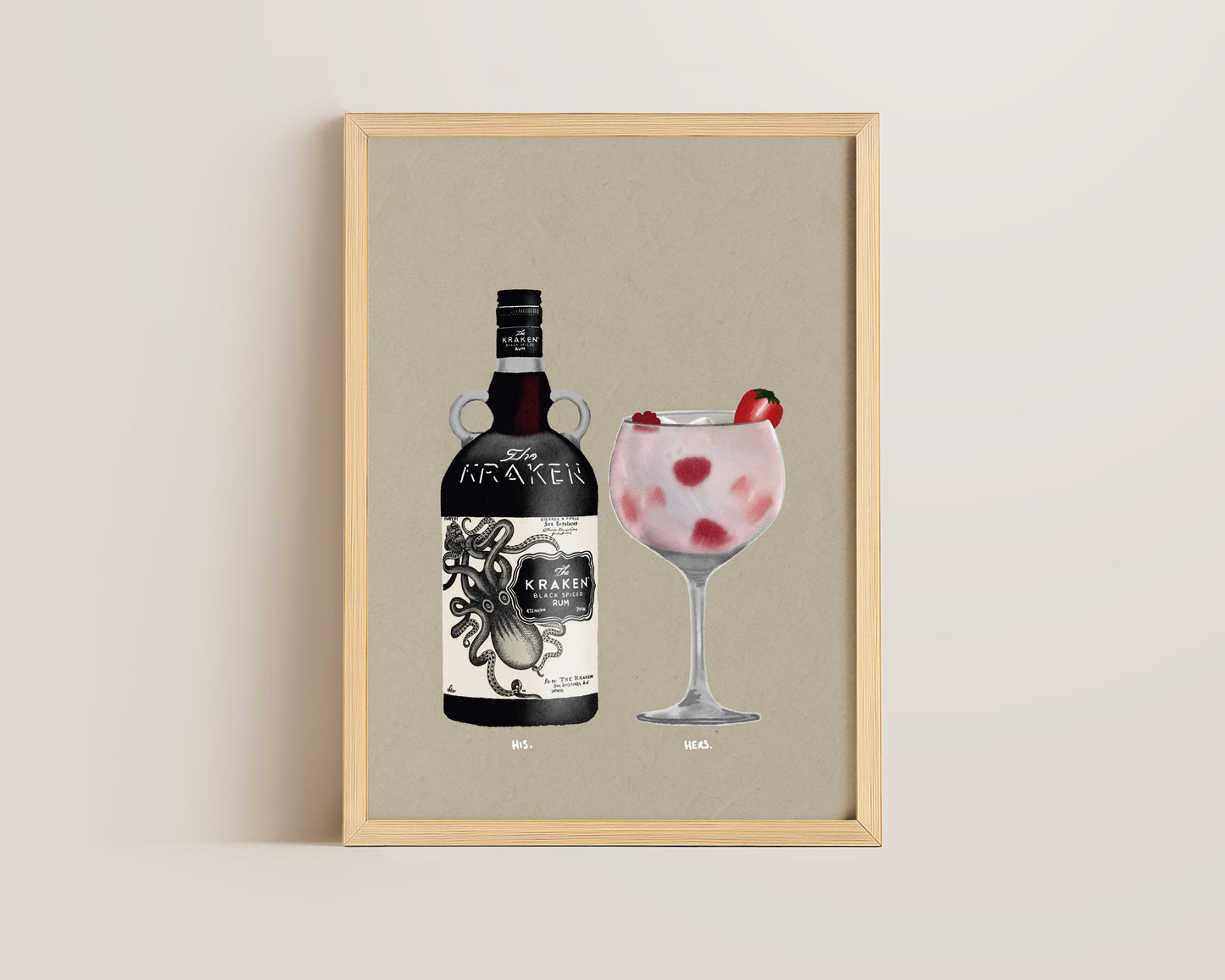 Kraken & Pink Gin Print