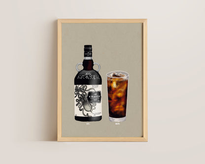 Kraken & Rum Coke Print