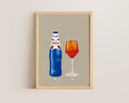Kronenburg Blanc & Aperol Spritz Print