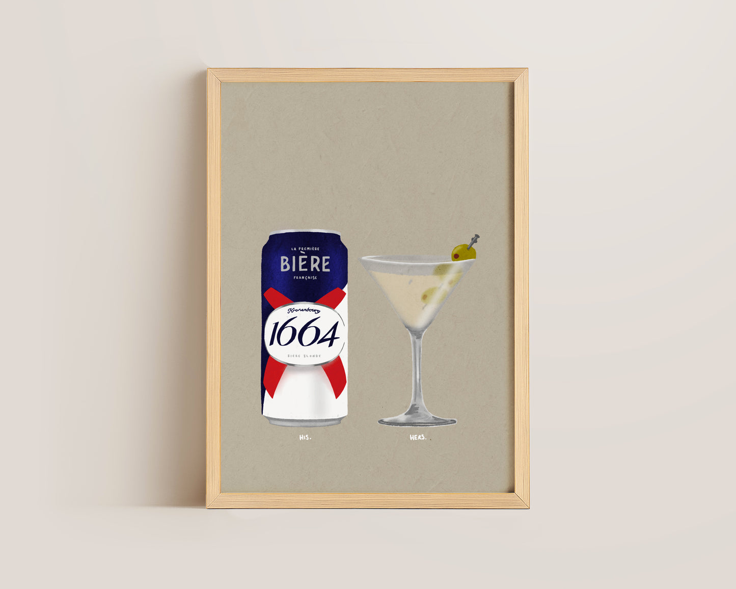 Kronenbourg Can & Dirty Martini Print