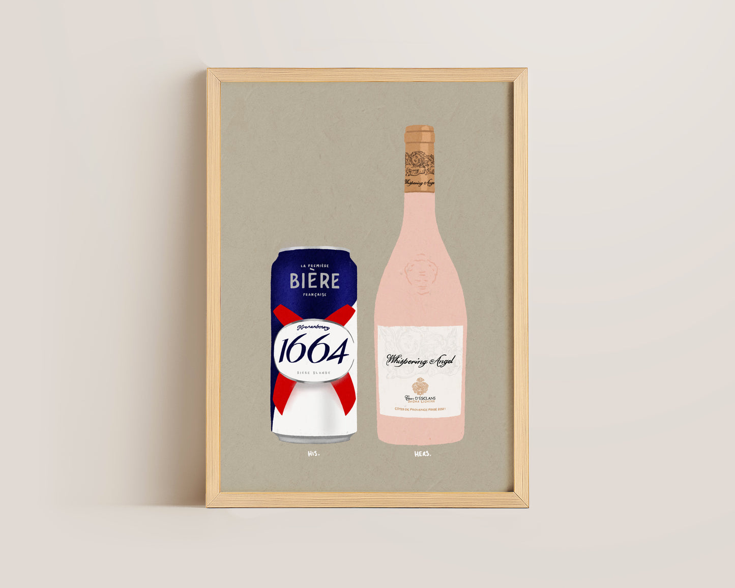 Kronenbourg Can & Whispering Angel Print
