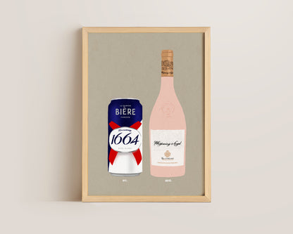 Kronenbourg Can & Whispering Angel Print