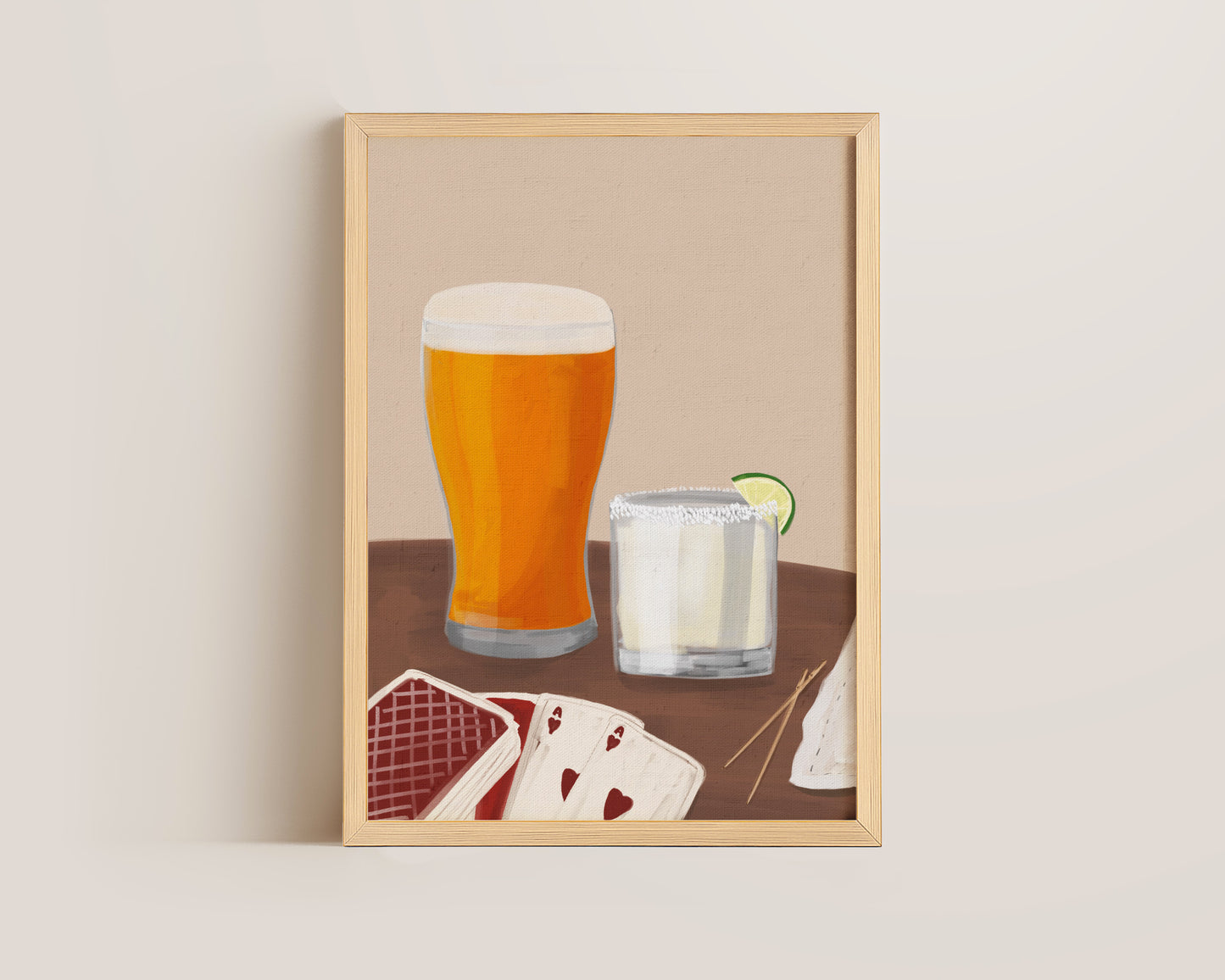 Lager & Margarita Date Night Print