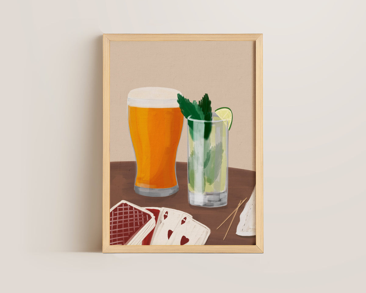 Lager & Mojito Date Night Print