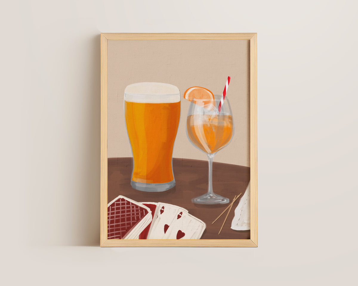 Lager & Orange Spritz Date Night Print