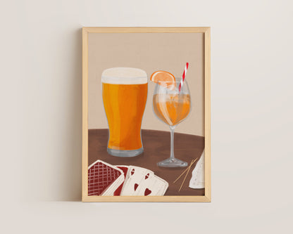 Lager & Orange Spritz Date Night Print
