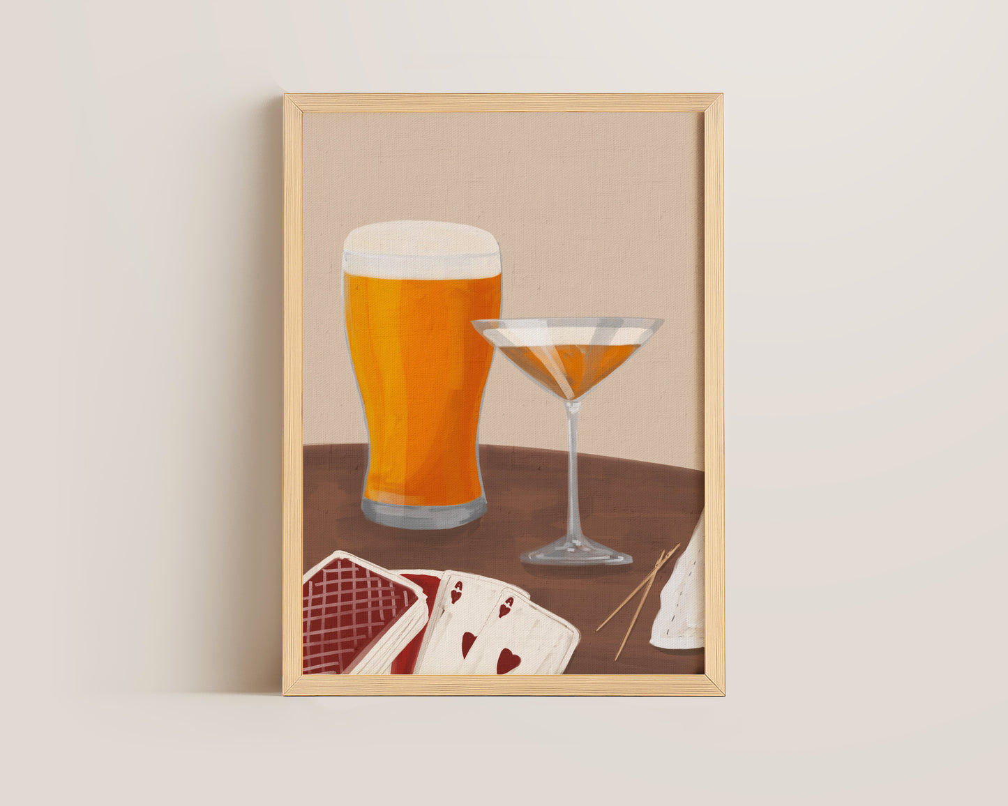 Lager & Pornstar Martini Date Night Print