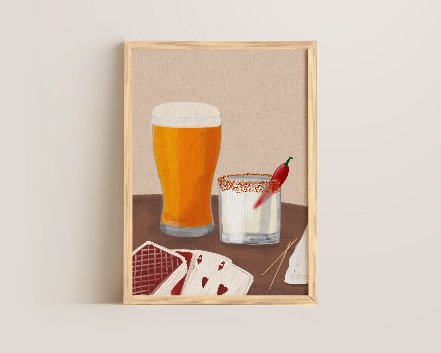 Lager & Spicy Margarita Date Night Print