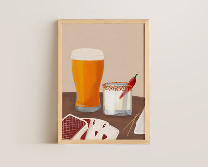 Lager & Spicy Margarita Date Night Print