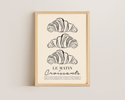 Le Matin Croissant Print