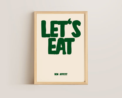 Let's Eat Green Print