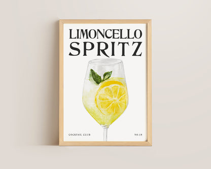Limoncello Spritz Cocktail Print