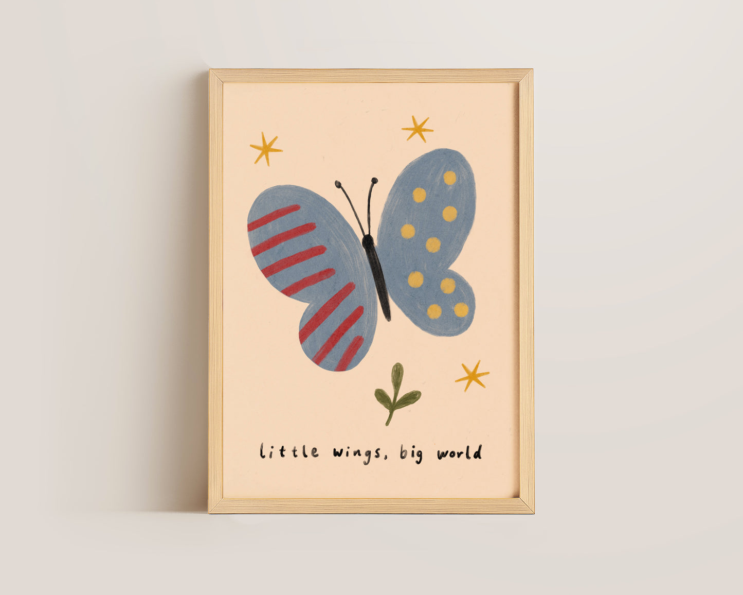 Little Wings Big World Print