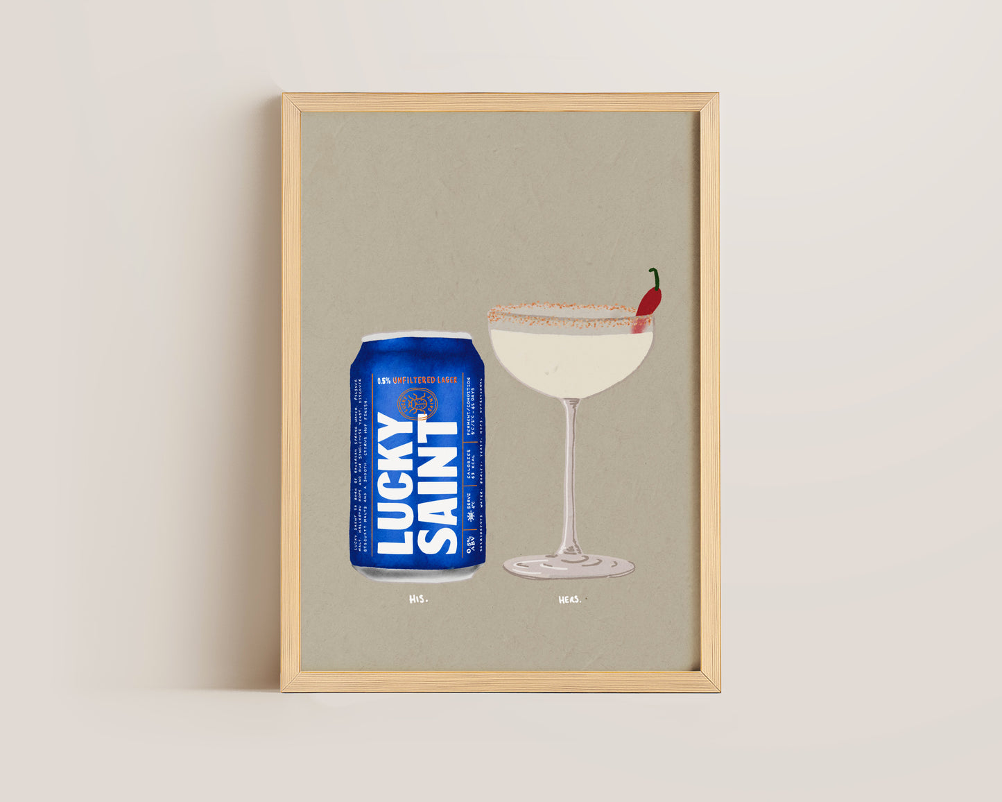 Lucky Saint & Spicy Marg Print