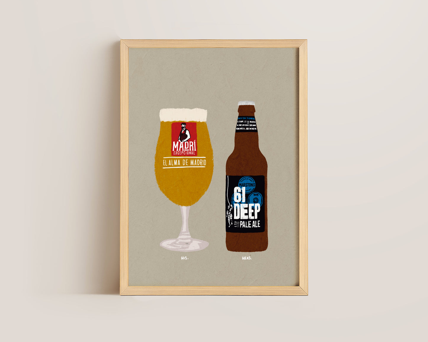 Madri & 61 Deep Pale Ale Print