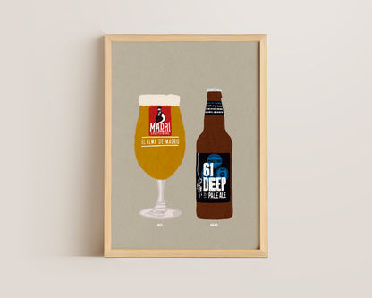 Madri & 61 Deep Pale Ale Print