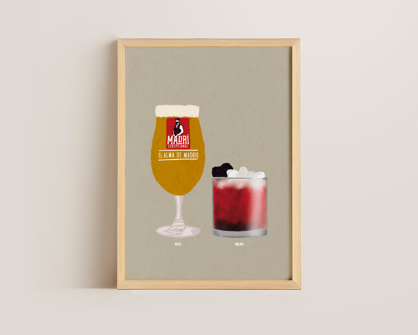 Madri & Bramble Cocktail Print