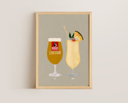 Madri & Pina Colada Print