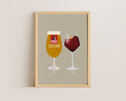 Madri & Sangria Print
