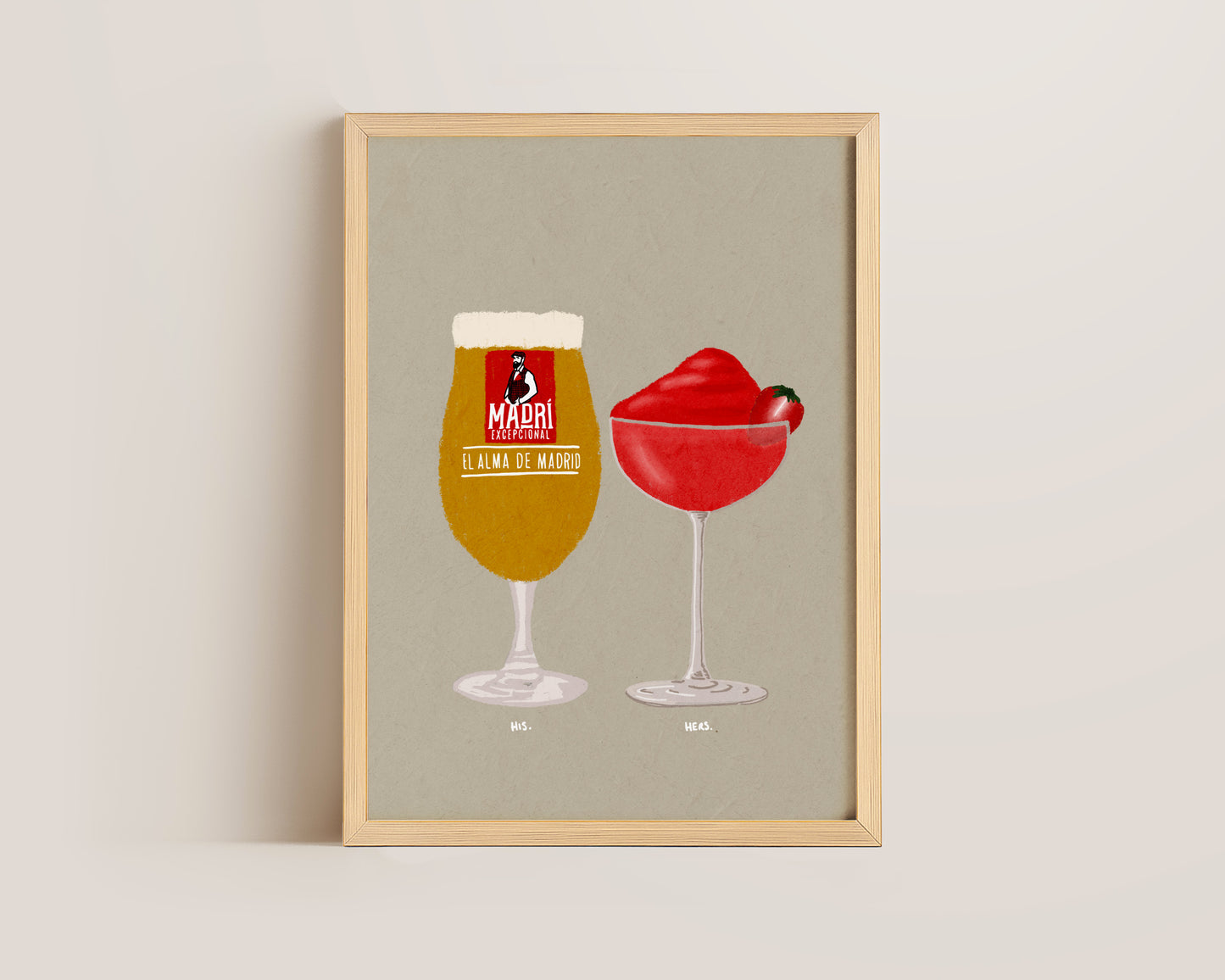 Madri & Frozen Strawberry Daiquiri Print