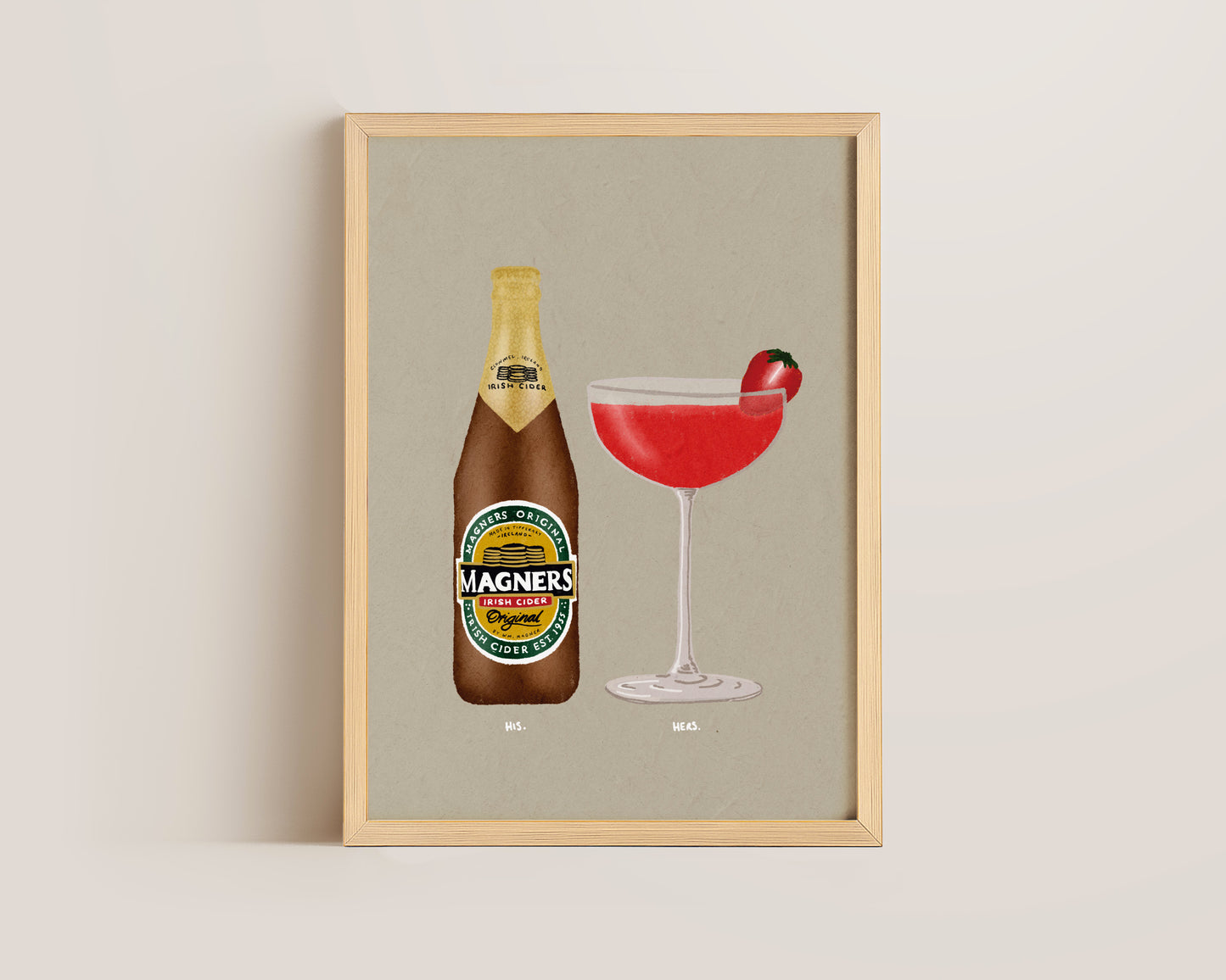 Magners & Strawberry Daiquiri Print