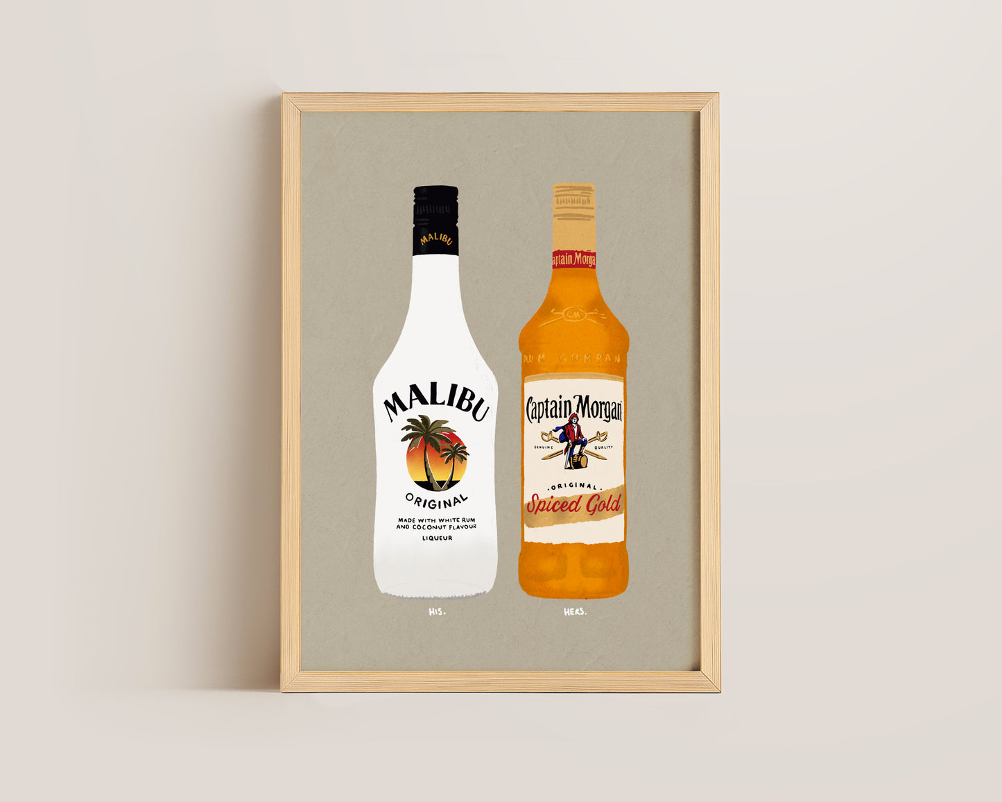 Malibu & Spiced Rum Print