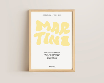 Martini Recipe Print