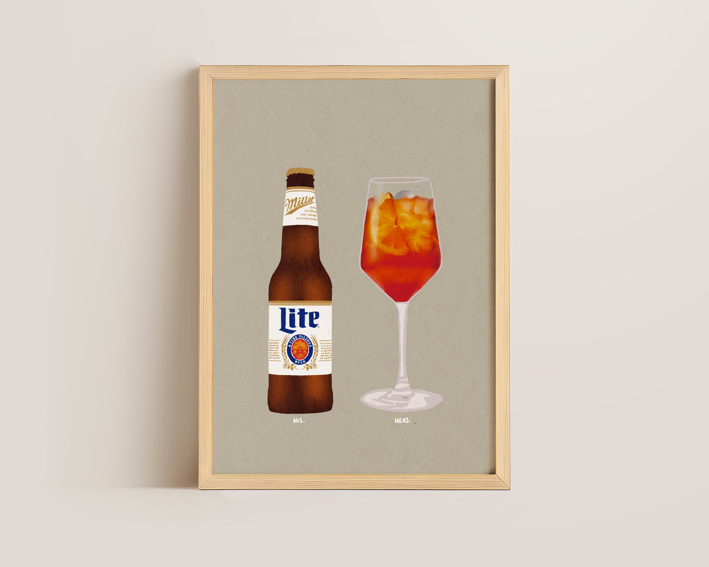 Miller Lite & Aperol Spritz Print