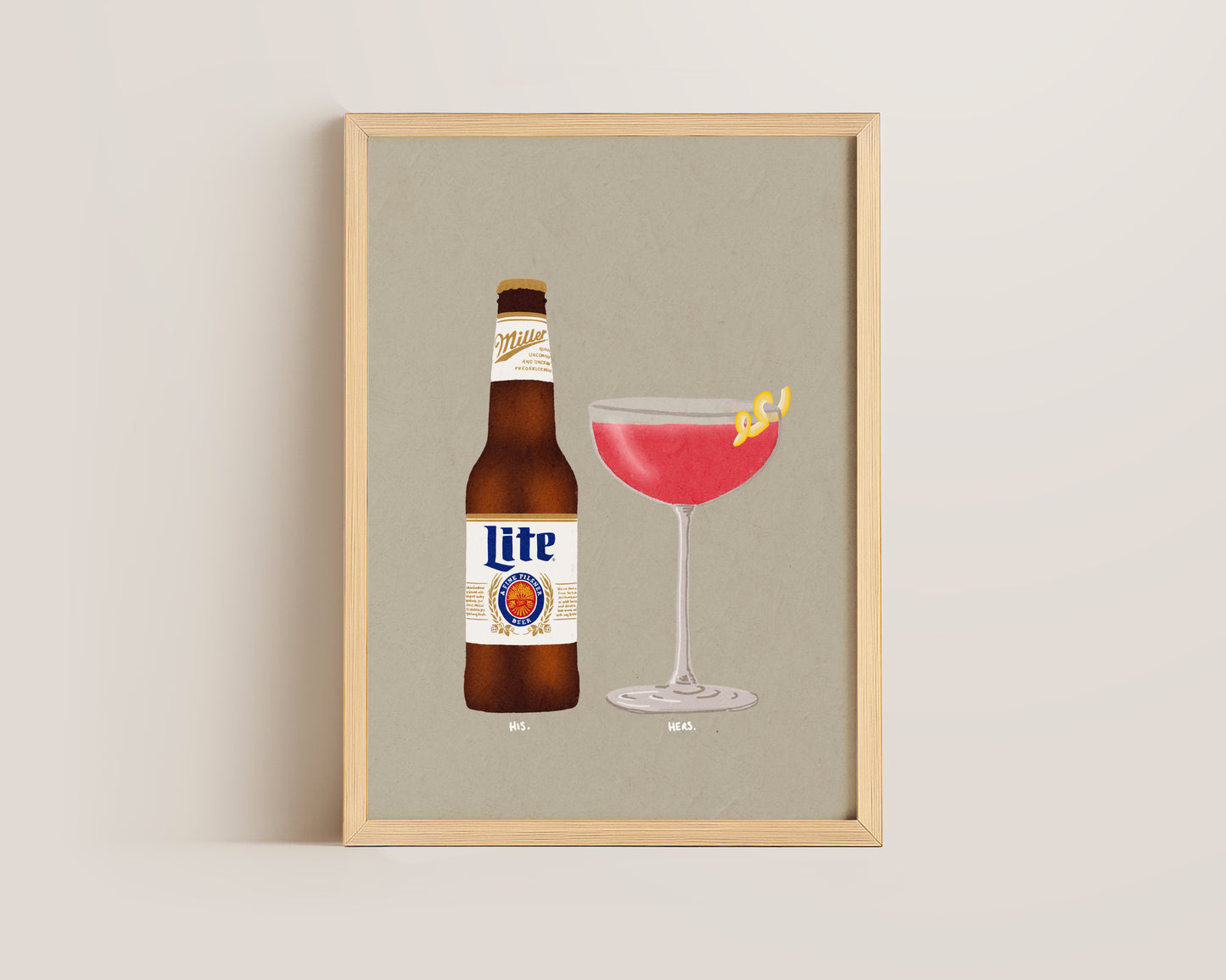 Miller Lite & Cosmopolitan Print