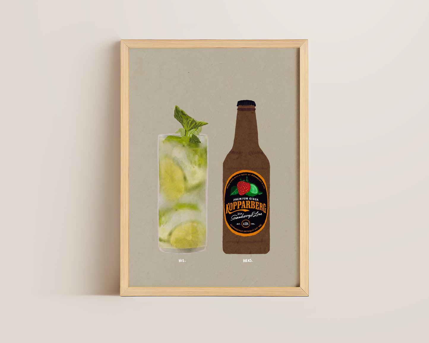 Mojito & Strawberry Lime Kopparberg Print
