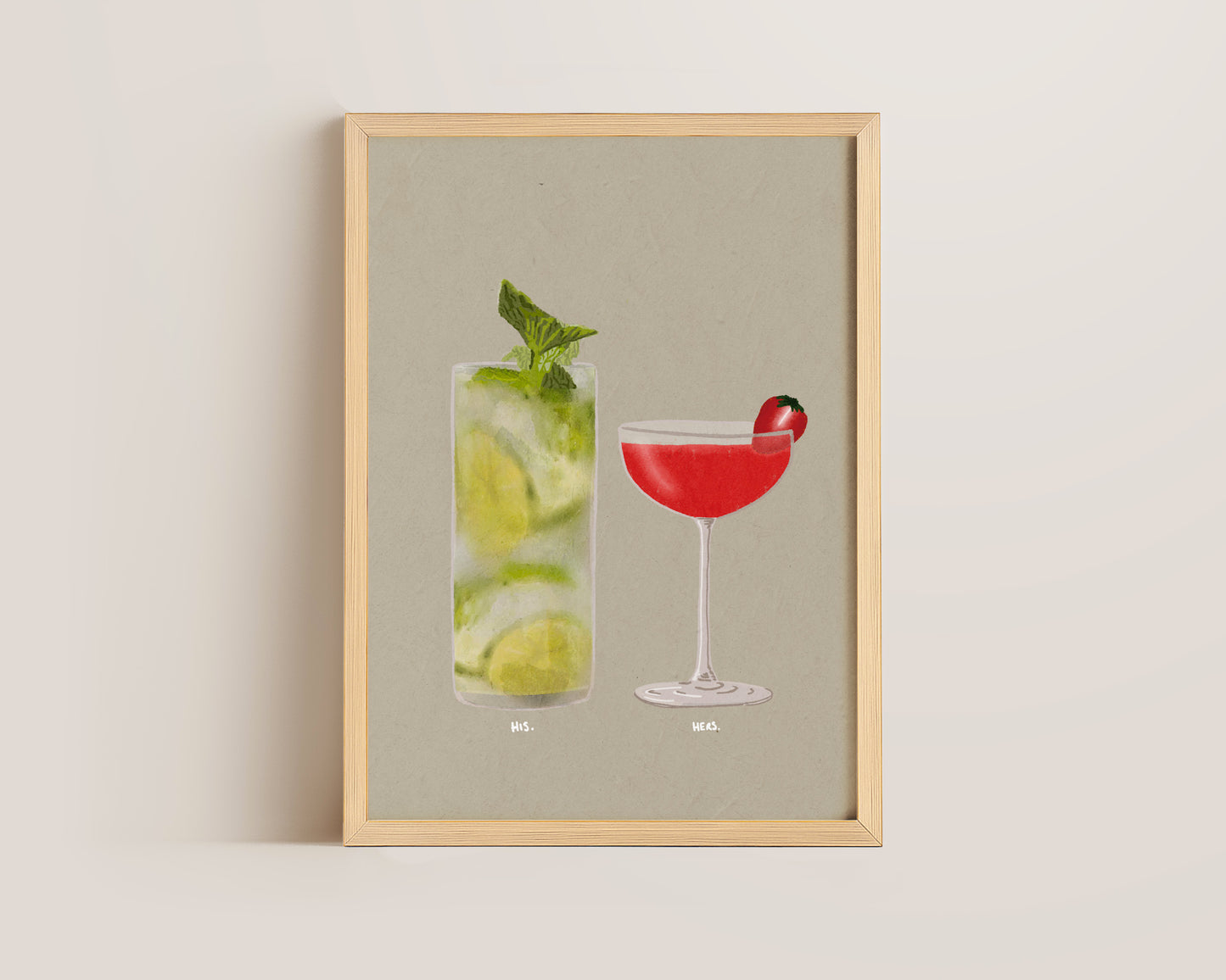 Mojito & Strawberry Daiquiri Print
