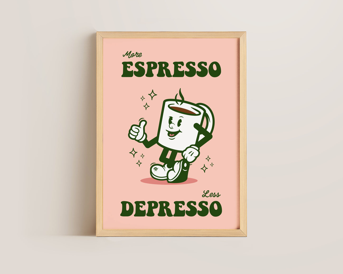 More Espresso Less Depresso Print