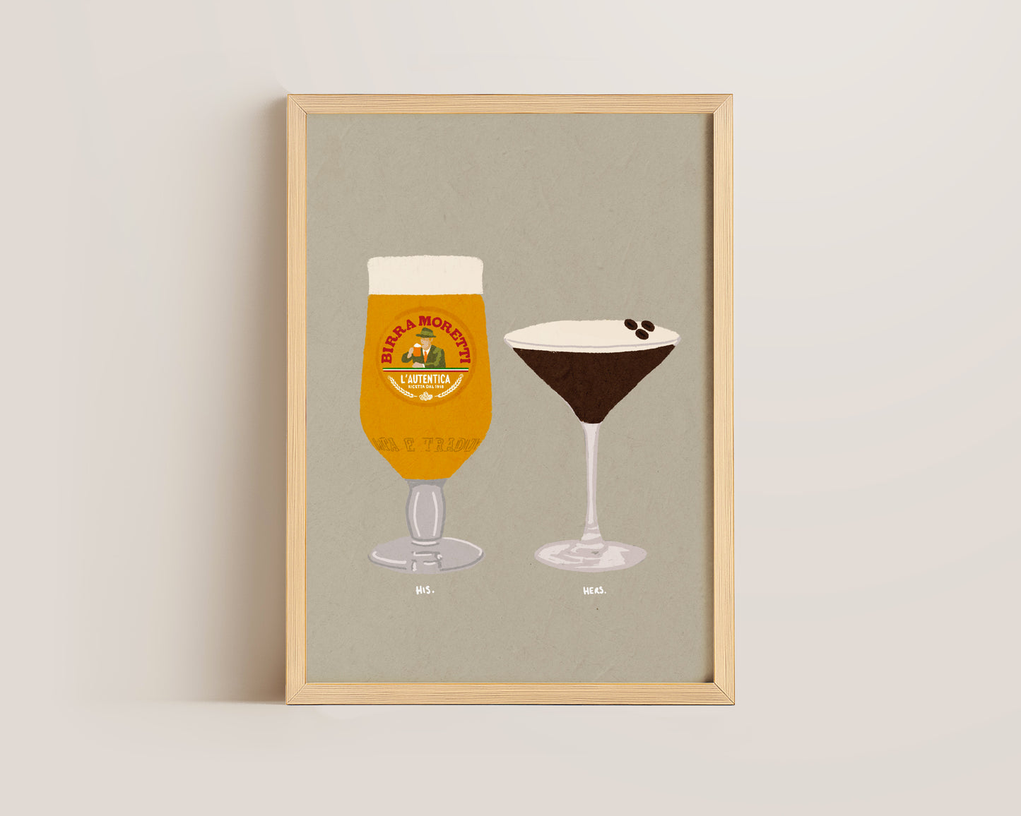 Moretti & Espresso Martini Print
