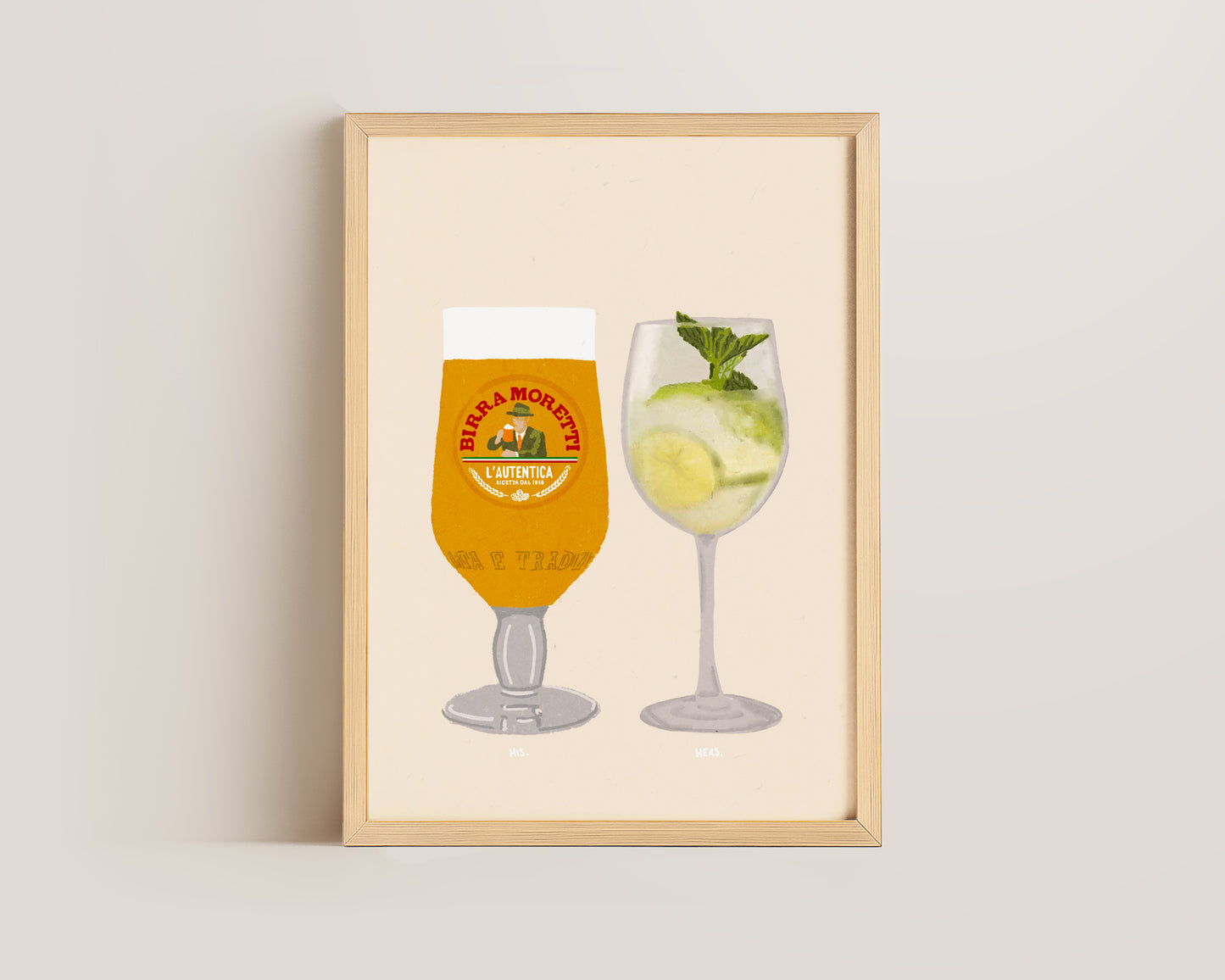 Moretti & Hugo Spritz Beige Print
