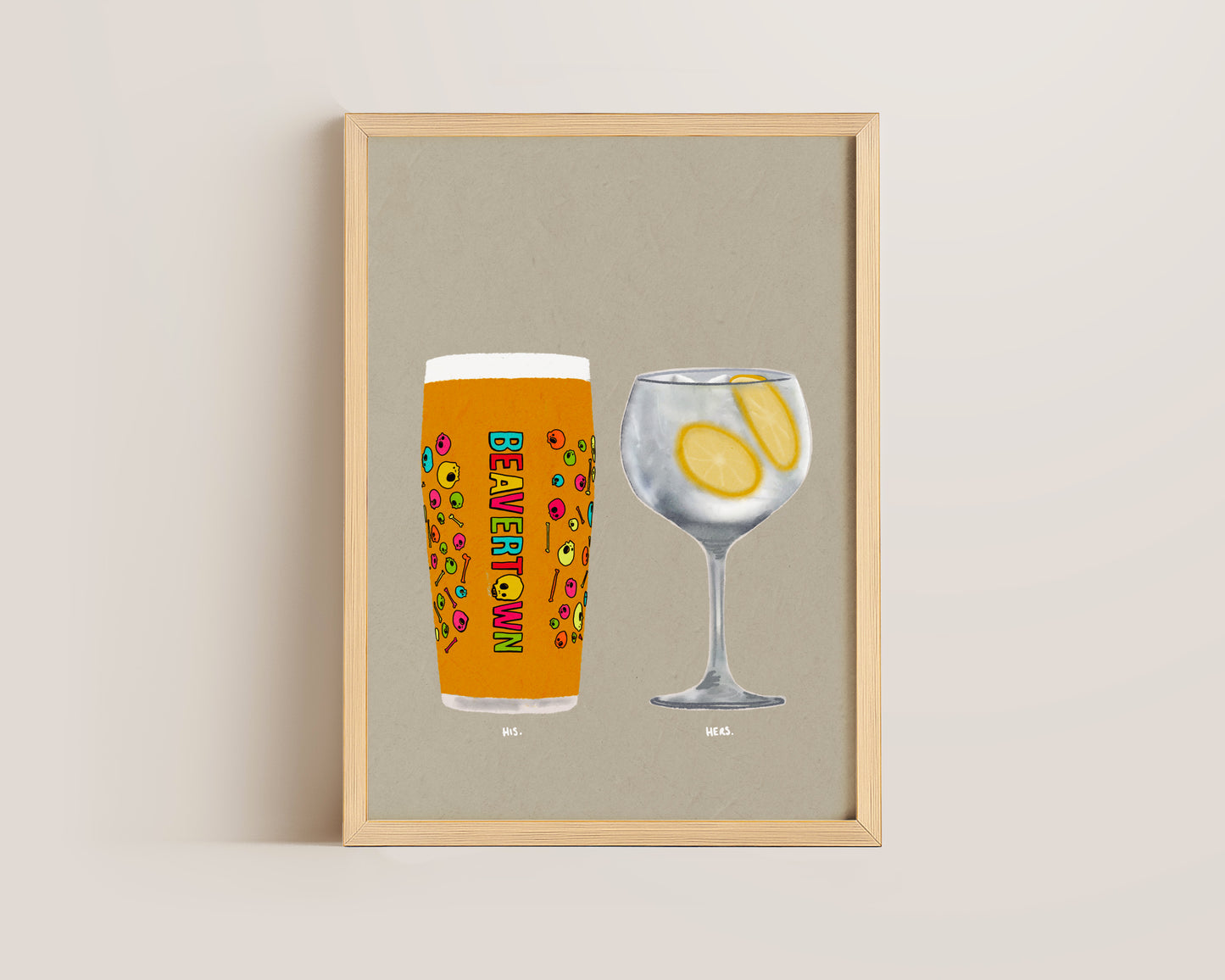 Neck Oil & Lemon Gin & Tonic Print