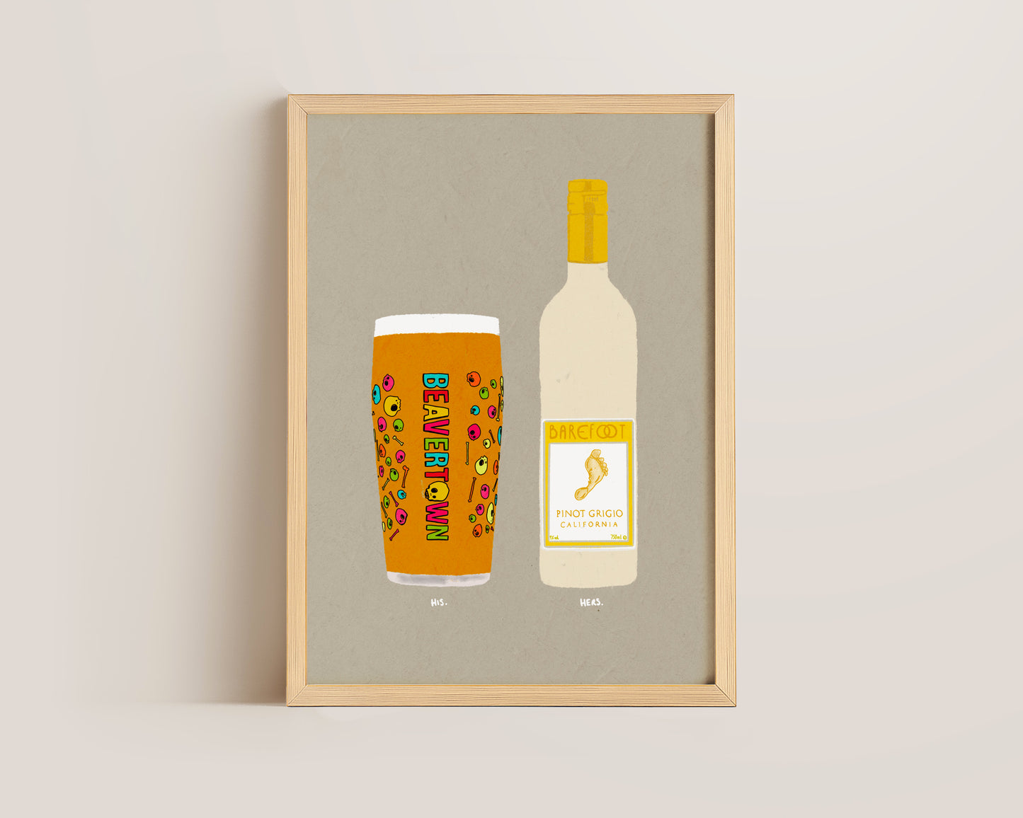 Neck Oil & Barefoot Pinot Print