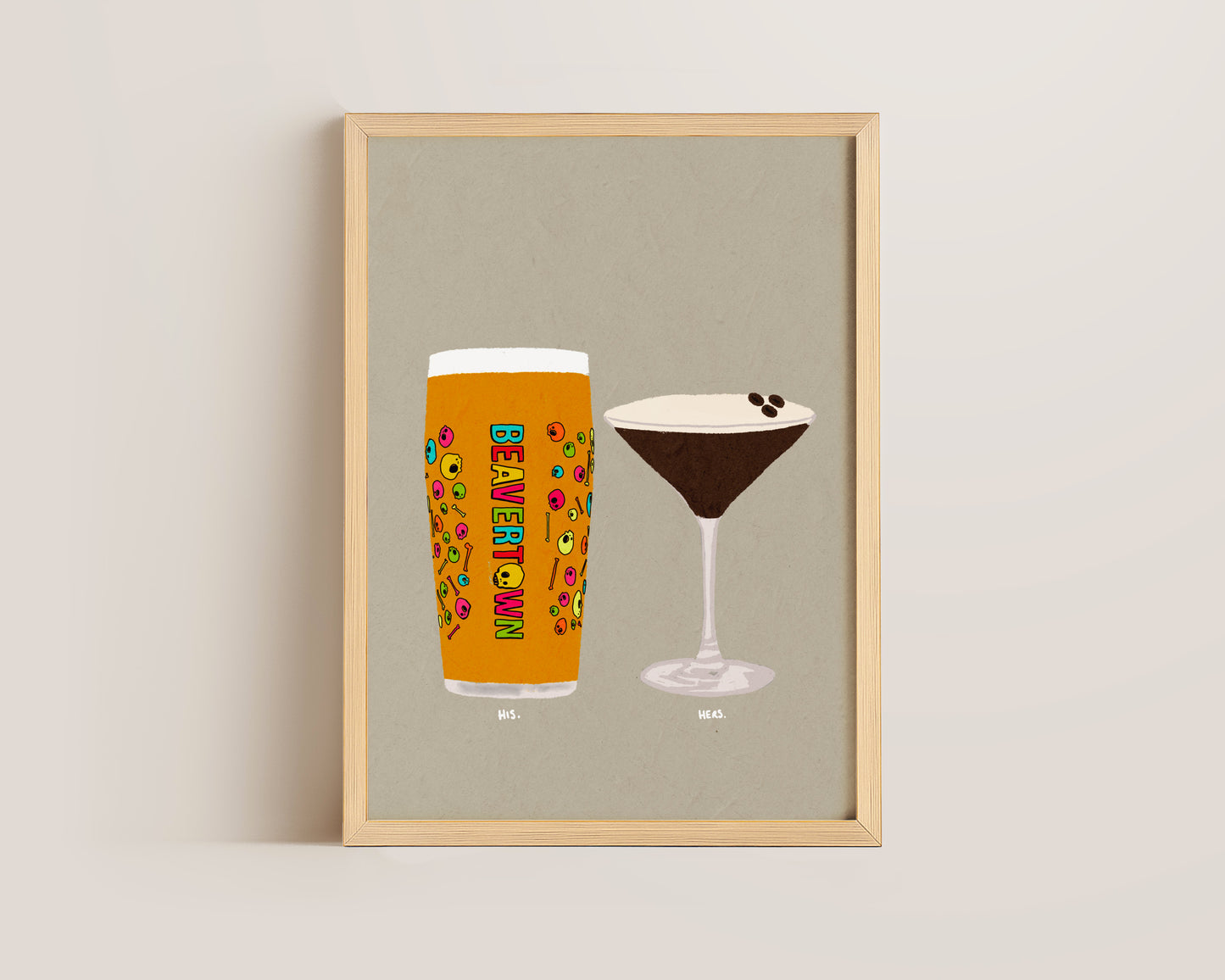 Neck Oil & Espresso Martini Print