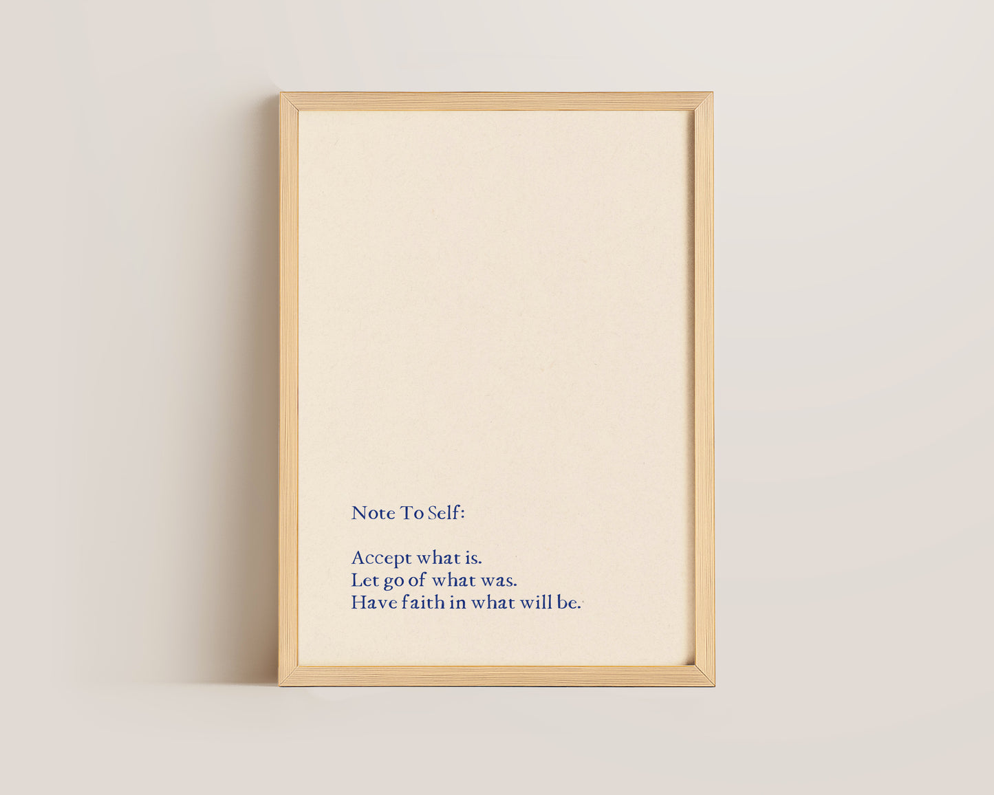 Note To Self Print