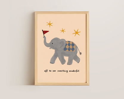 Off To See Something Wonderful Print