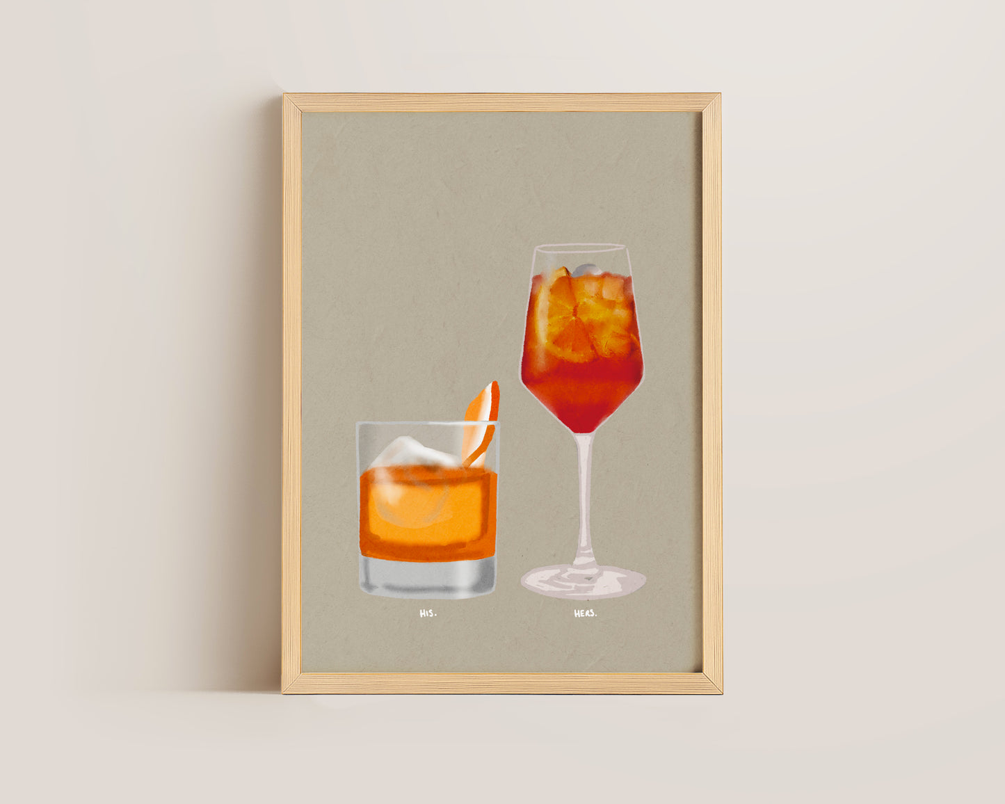 Old Fashioned & Aperol Spritz Print
