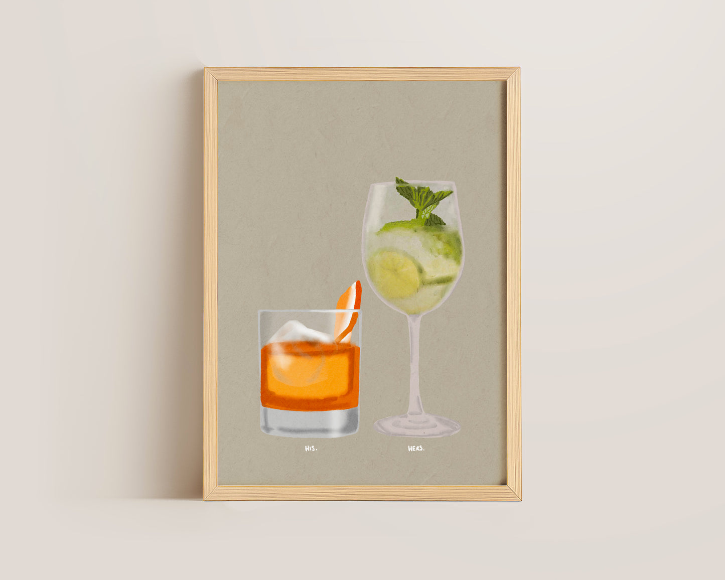 Old Fashioned & Hugo Spritz Print