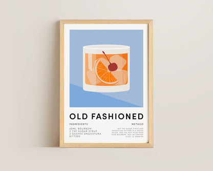Old Fashioned Mixology Print