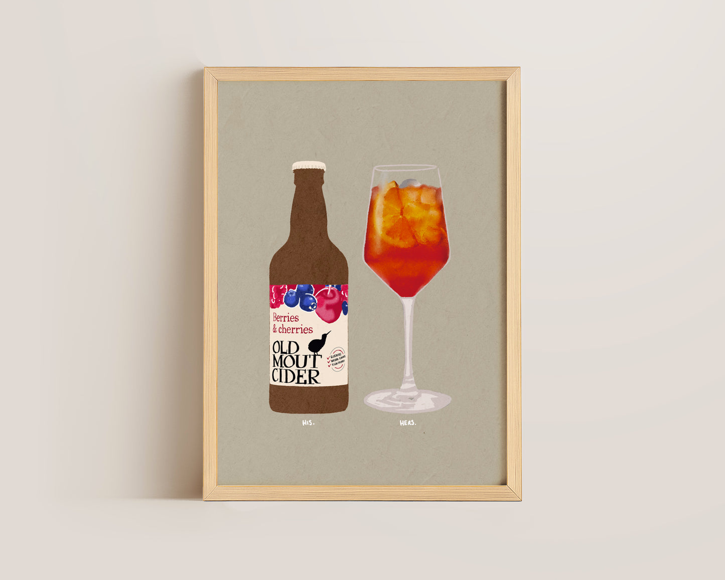 Old Mout Berries & Cherries & Aperol Spritz Print