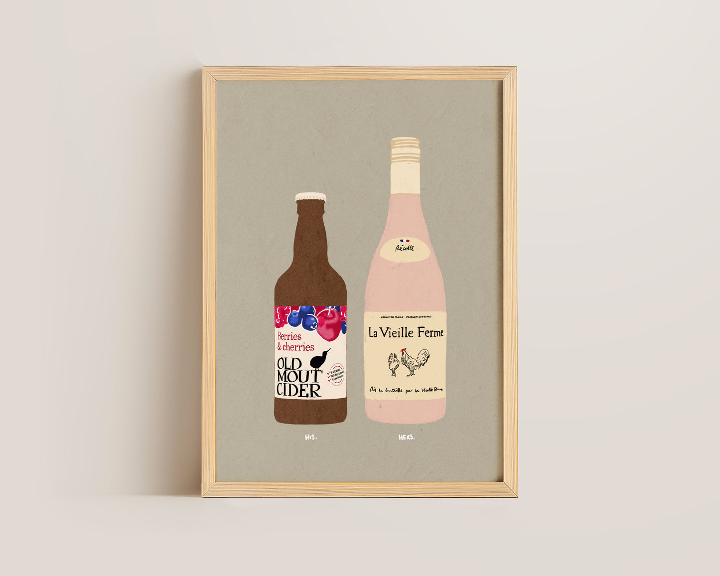 Old Mout Berries & Cherries & Chicken Wine Print