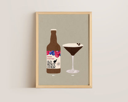 Old Mout Berries & Cherries & Espresso Martini Print