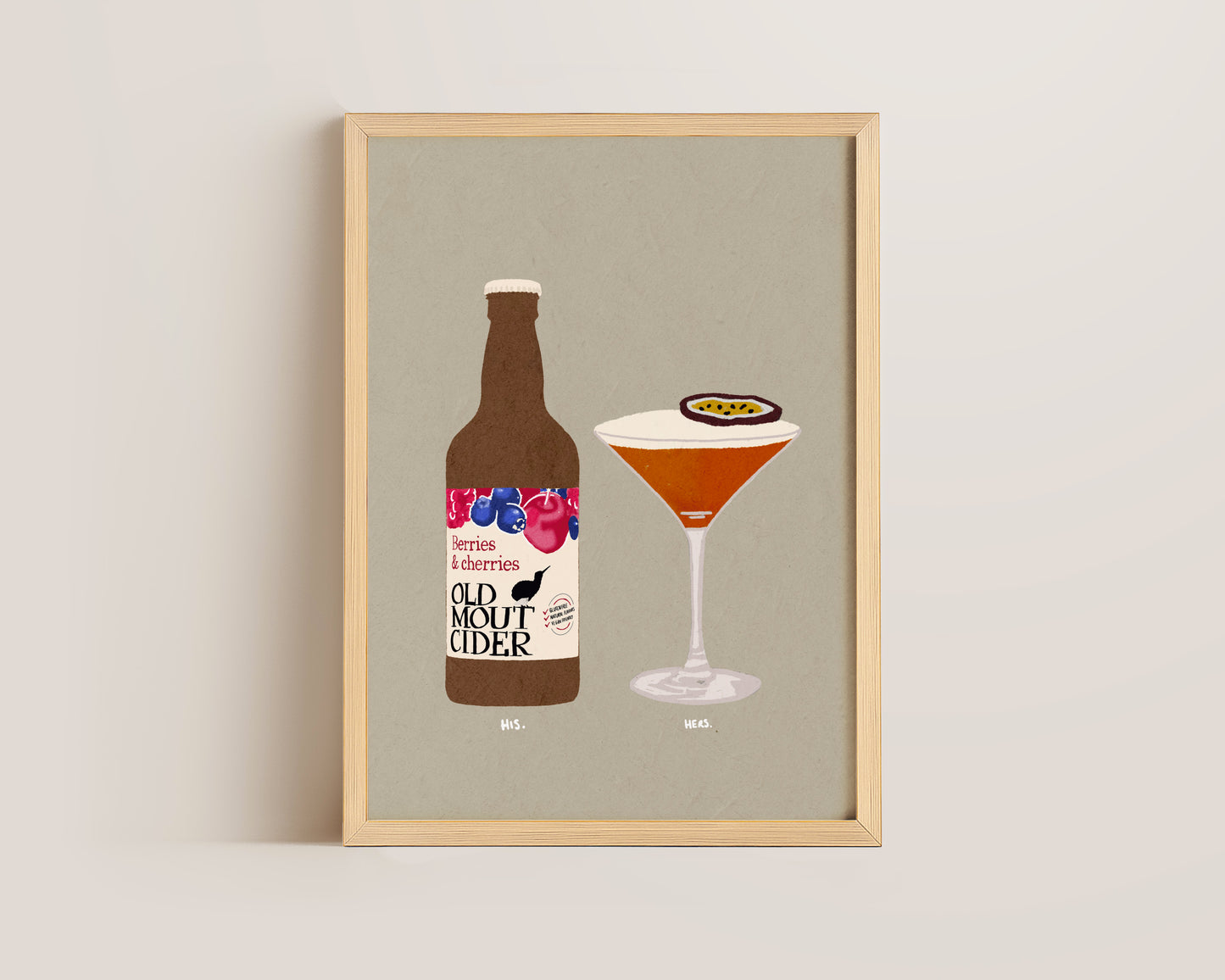 Old Mout Berries & Cherries & Pornstar Martini Print