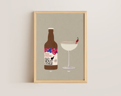 Old Mout Berries & Cherries & Spicy Marg Print