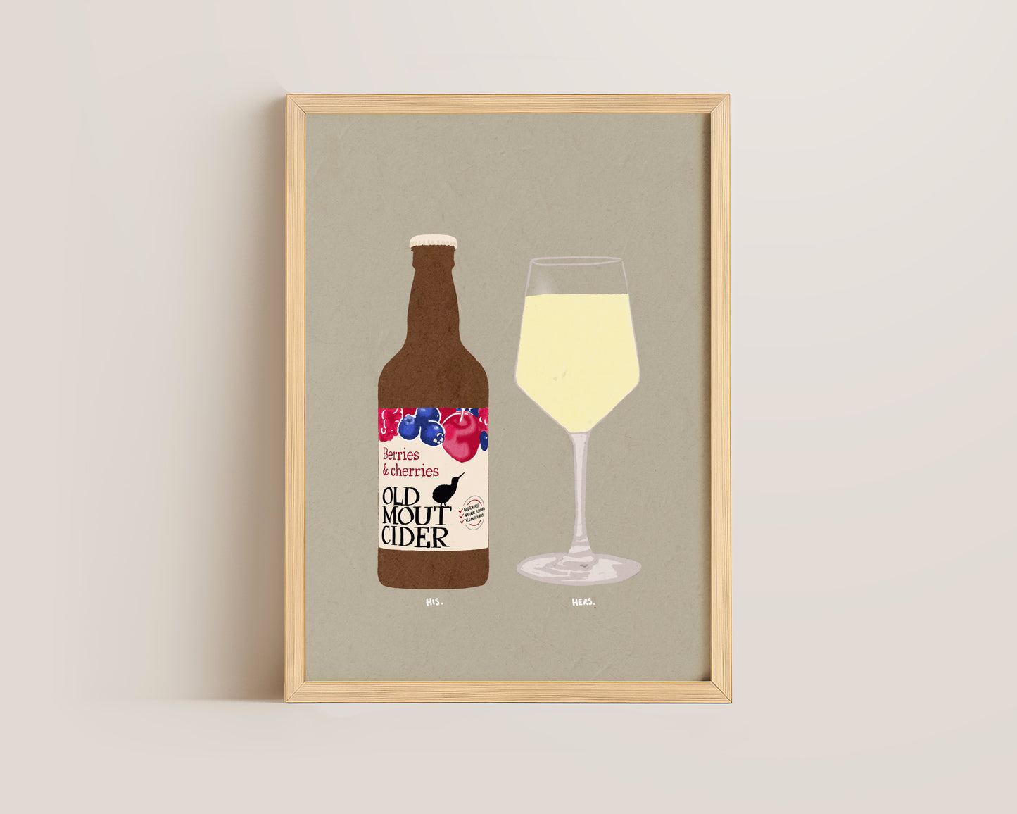 Old Mout Berries & Cherries & White Wine Print